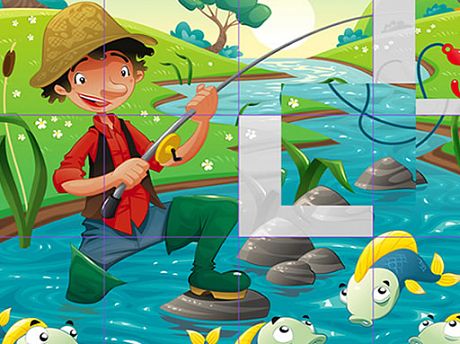 Kinder-Cartoon-Puzzle