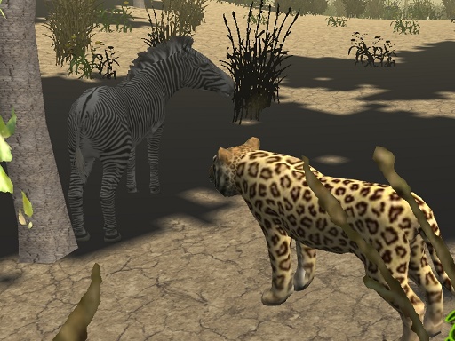 Afrikanischer Gepardenjagd-Simulator
