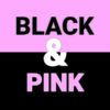 black and pink