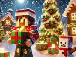 Minecraft Weihnachtspuzzle: Festlicher Pixel-Art-Spaß